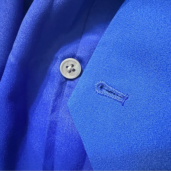 🆕JCrew Long Sleeve Wrap Dress in 365 Crepe Royal Blue Size 0 - Picture 13 of 16